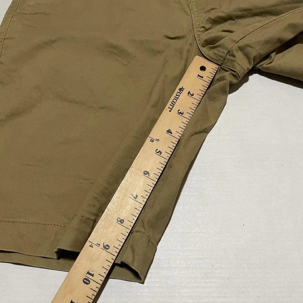 Volcom True To This Chino Shorts Mens 33 X 9 Khaki Tan Stretch Flat Front Casual